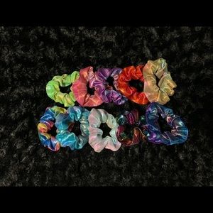 10 Holographic Hair Scrunchies